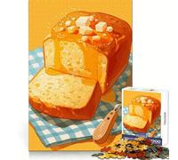 Puzzle per adulti da 1000 pezzi con delizioso pane al miele e burro,taglio netto,gioco per esercitare la mente,gioco per il tempo libero,decorazione natalizia per la casa (50x75cm)