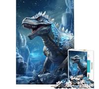 Puzzle per adulti da 1000 pezzi con dinosauri in un mondo di ghiaccio gioco educativo e avvincente per coltivare la pazienza regalo perfetto per uomini e donne decorazione da parete (50x75cm)