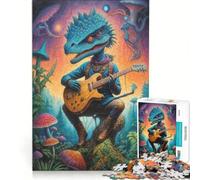 Puzzle per adulti da 1000 pezzi con dinosauri steampunk e ballate giocattolo decorativo da parete divertente e spiritoso compleanno e Natale 38x52cm