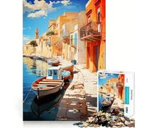 Puzzle per adulti da 1000 pezzi con dipinto a olio del Camino,bordi perfetti,divertente gioco di concentrazione mentale,gioco tranquillo,decorazione natalizia,regalo (50x75cm)