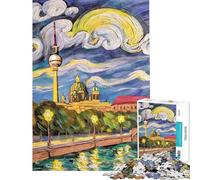 Puzzle per adulti da 1000 pezzi con dipinto di Berlino di Van Gogh Gioco rilassante per le vacanze a casa per passare il tempo divertendosi (dimensioni 50x75cm)