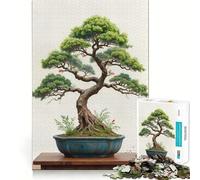 Puzzle per adulti da 1000 pezzi con dipinto di un albero bonsai,incastro perfetto Gioco di concentrazione, momenti di relax o come regalo di compleanno 50x75cm