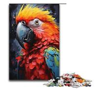Puzzle per adulti da 1000 pezzi con dipinto di un pappagallo colorato Ogni pezzo è unico Gioco stimolante e divertente per tutta la famiglia 1000 pezzi (38x26 cm)