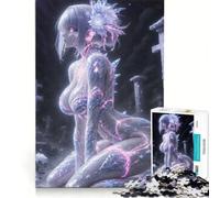 Puzzle per adulti da 1000 pezzi con donna anime in cristallo, gioco impossibile, difficile, compleanno 38x26cm