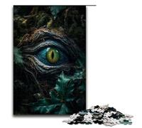 Puzzle per adulti da 1000 pezzi con draghi della foresta motivo con occhio di smeraldo assemblaggio aiuta il cervello a esercitare i giocattoli avvincenti per coltivare la pazienza 75x50 cm