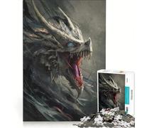 Puzzle per adulti da 1000 pezzi con drago d'ossa, giocattolo educativo, ideale per passare il tempo durante le vacanze, regalo per amici e familiari 38x52cm