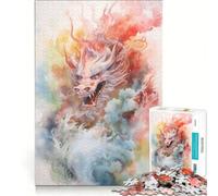 Puzzle per adulti da 1000 pezzi con drago giapponese, Giappone, gioco rilassante, sfida impegnativa, regalo per amici e familiari 38x52cm