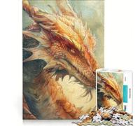 Puzzle per adulti da 1000 pezzi con drago magico gioco rilassante ideale per passare il tempo durante le vacanze un regalo perfetto per gli appassionati di videogiochi 38x52cm