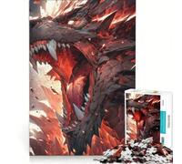 Puzzle per adulti da 1000 pezzi con drago Nidhogg e arte vichinga gioco per famiglie migliora la memoria ideale come regalo per tutta la famiglia 38x26cm