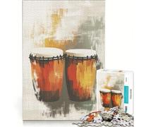 Puzzle per adulti da 1000 pezzi con due congas gioco divertente rilassante per la mente per rafforzare l'amore tra le coppie 38x26cm