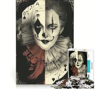 Puzzle per adulti da 1000 pezzi con Due Facce e il Joker gioco rompicapo attività divertenti da fare in casa lista dei desideri con Babbo Natale 38x26cm