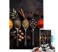 Puzzle per adulti da 1000 pezzi con erbe e spezie gioco interattivo giocattolo avvincente per coltivare la pazienza regalo di Babbo Natale segreto ideale per passare il tempo durante le vacanze a casa