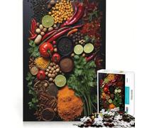 Puzzle per adulti da 1000 pezzi con erbe e spezie gioco rilassante attività divertenti da fare in casa per rafforzare l'amore tra le coppie 38x52cm
