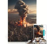 Puzzle per adulti da 1000 pezzi con esplosione nucleare gioco rilassante ideale per passare il tempo durante le vacanze un regalo perfetto per gli appassionati di videogiochi 38x26cm