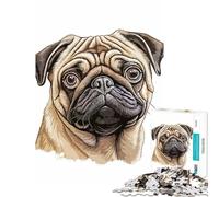 Puzzle per adulti da 1000 pezzi con espressioni di cani gioco educativo sfida gioco rilassante attività per famiglie regalo di compleanno (dimensioni 38x26cm)