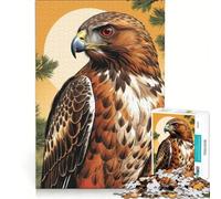 Puzzle per adulti da 1000 pezzi con falchi felici, gioco pratico, rilassante e stimolante per la mente, regalo di compleanno, regalo di viaggio 38x26cm