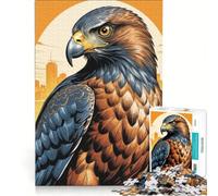 Puzzle per adulti da 1000 pezzi con falchi felici, gioco rilassante, migliora la memoria, compleanno e Natale 38x52cm