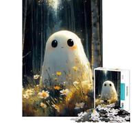 Puzzle per adulti da 1000 pezzi con fantasmi della foresta gioco rilassante taglio di precisione sfida stimolante idea regalo (dimensioni 38x26cm)