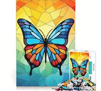 Puzzle per adulti da 1000 pezzi con farfalla dalle ali eleganti, gioco impossibile, migliora la memoria, con pezzi a incastro di forma casuale 50x75cm
