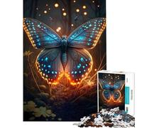 Puzzle per adulti da 1000 pezzi con farfalle magiche stimola la mente divertente e spiritoso ideale come decorazione da parete adatto a partire dai 14 anni 50x75cm