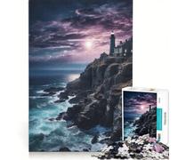 Puzzle per adulti da 1000 pezzi con faro di notte gioco educativo decorazione per la casa per rafforzare l'amore tra le coppie 50x75cm