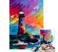 Puzzle per adulti da 1000 pezzi con faro gioco rompicapo fantasy giocattolo avvincente per coltivare la pazienza ottimo regalo di compleanno (dimensioni 50x75cm)