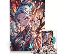 Puzzle per adulti da 1000 pezzi con fata anime e ali di farfalla, gioco per famiglie, interazione genitore-figlio, lista dei desideri con Babbo Natale 38x52cm
