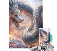 Puzzle per adulti da 1000 pezzi con fate e draghi ideale per attività divertenti da fare in casa Sfida impegnativa giocattolo decorativo per la casa adatto a partire dai 14 anni 50x75cm