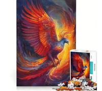 Puzzle per adulti da 1000 pezzi con fenice colorata, giocattolo decorativo da parete, per divertimento in famiglia, ideale come regalo per tutta la famiglia 38x26cm