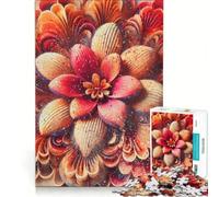 Puzzle per adulti da 1000 pezzi con fiori ad acquerello e arte astratta Gioco pratico per le vacanze a casa per passare il tempo e rafforzare l'amore tra le coppie 38x52cm