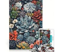 Puzzle per adulti da 1000 pezzi con fiori naturali giardino e gemme da dipingere gioco pratico difficile e stimolante ideale come regalo per tutta la famiglia 50x75cm