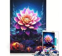 Puzzle per adulti da 1000 pezzi con fiori surreali, gioco rilassante, migliora la memoria, compleanno e Natale 38x52cm
