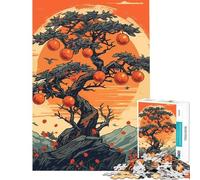 Puzzle per adulti da 1000 pezzi con frutta stile giapponese vintage ideale per compleanni e Natale Gioco difficile per tutta la famiglia adatto a persone dai 14 anni in su (38x52cm)