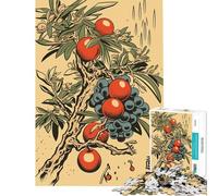 Puzzle per adulti da 1000 pezzi con frutta stile giapponese vintage puzzle per adolescenti giochi rilassanti perfetti per le vacanze a casa per passare il tempo giochi stimolanti regali (38x52cm)