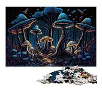 Puzzle per adulti da 1000 pezzi con funghi magici, decorazioni colorate per la casa e gioco interattivo per famiglie, 26X38CM/10,23x14,96 pollici