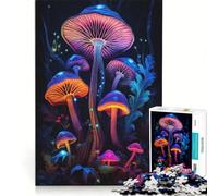 Puzzle per adulti da 1000 pezzi con funghi psichedelici gioco divertente rilassante per la mente per rafforzare l'amore di coppia 38x26cm