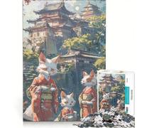 Puzzle per adulti da 1000 pezzi con gatti giapponesi, anime, asiatici, giochi educativi, difficili e stimolanti, regali di Natale e compleanno 50x75cm