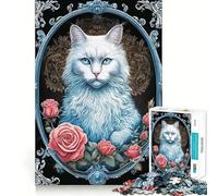 Puzzle per adulti da 1000 pezzi con gatti,stile gotico e rockabilly,con pezzi a incastro,gioco di logica,divertimento assicurato,regalo di compleanno (50x75cm)