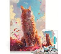 Puzzle per adulti da 1000 pezzi con gattino baciato dal sole ideale per rilassarsi perfetto per passare il tempo durante le vacanze un regalo perfetto per gli appassionati di videogiochi 38x52cm