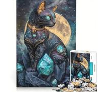Puzzle per adulti da 1000 pezzi con gatto cosmico, gioco rilassante, ideale per passare il tempo durante le vacanze, un regalo perfetto per gli appassionati di videogiochi 50x75cm