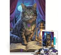 Puzzle per adulti da 1000 pezzi con gatto magico gioco rilassante ideale per passare il tempo durante le vacanze un regalo perfetto per gli appassionati di videogiochi 38x26cm