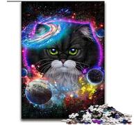 Puzzle per adulti da 1000 pezzi con gatto nella galassia,spazio e cosmo Puzzle in cartone,gioco interattivo per famiglie,decorazioni fai da te per la casa,stimolante rompicapo regalo,1000 pezzi