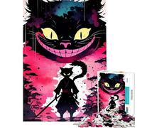 Puzzle per adulti da 1000 pezzi con gatto samurai giapponese gioco educativo e stimolante ideale per il relax e il miglioramento della memoria perfetto come regalo di compleanno (dimensioni 38x52cm)