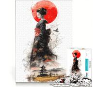 Puzzle per adulti da 1000 pezzi con geishe e arte giapponese, gioco rompicapo, difficile, ideale come regalo per tutta la famiglia 50x75cm