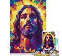 Puzzle per adulti da 1000 pezzi con Gesù Cristo Resurrezione e Pasqua gioco pratico taglio di precisione regalo di compleanno e unico 38x26cm