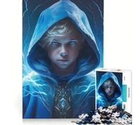 Puzzle per adulti da 1000 pezzi con giovane mago in stile anime gioco rompicapo per divertimento in famiglia per rafforzare l'amore tra le coppie 50x75cm