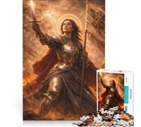 Puzzle per adulti da 1000 pezzi con Giovanna d'Arco giocattolo educativo ideale per passare il tempo durante le vacanze regalo di compleanno regalo 50x75cm