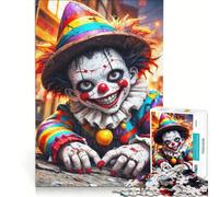 Puzzle per adulti da 1000 pezzi con giullari e mascherata gioco rompicapo difficile compleanno e Natale 50x75cm