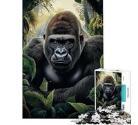 Puzzle per adulti da 1000 pezzi con gorilla nella giungla una sfida avvincente da completare per tutta la famiglia Giocattolo decorativo da parete per maggiori di 14 anni Dimensioni 50x75cm