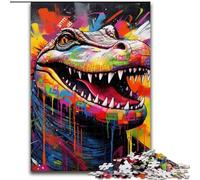 Puzzle per adulti da 1000 pezzi con graffiti di corvo in legno, un regalo perfetto per il divertimento in famiglia 50x75cm per adolescenti e famiglie, regalo di Natale perfetto
